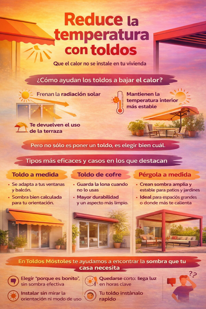 Reduce la temperatura con los toldos