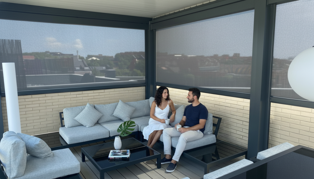 Pérgola bioclimática en Madrid