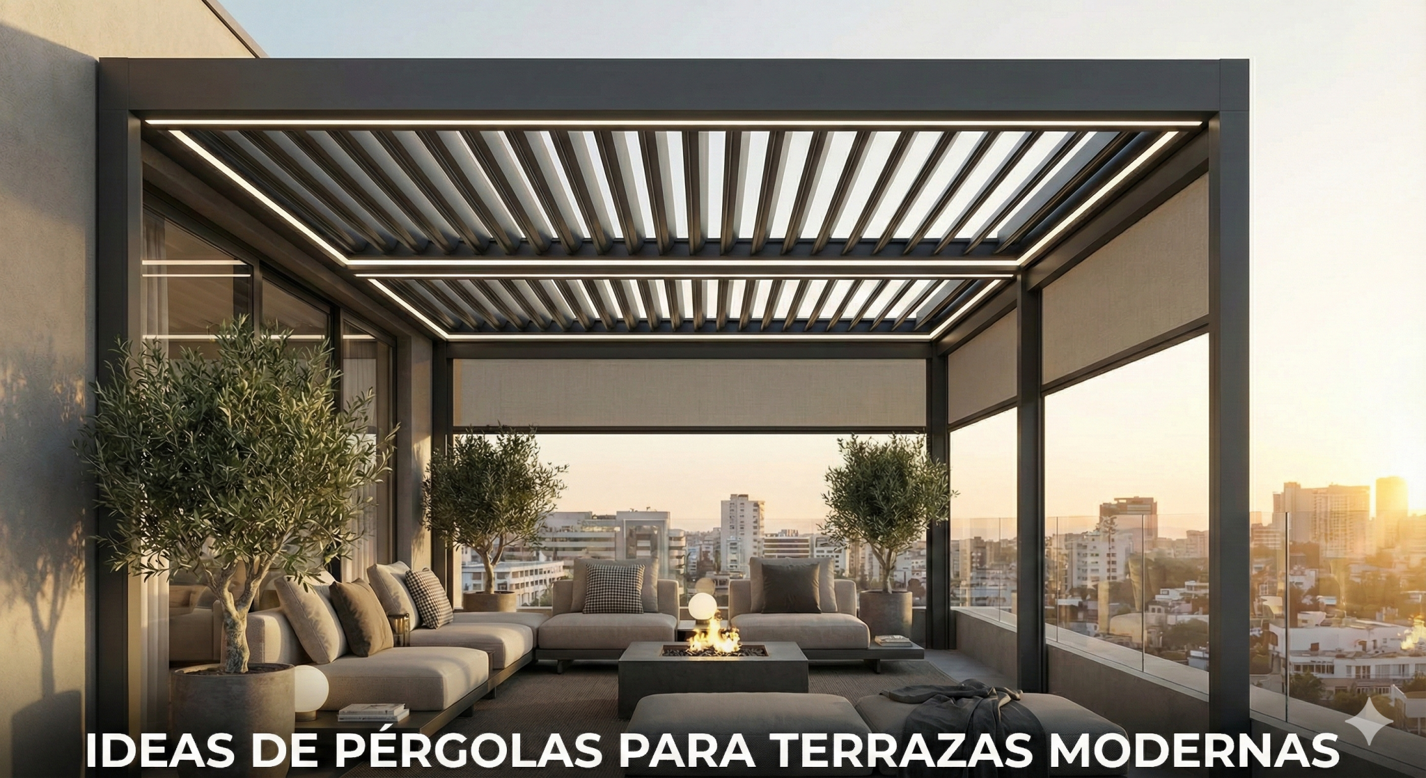 Ideas de Pérgolas modernas para terrazas - Toldos Mostoles
