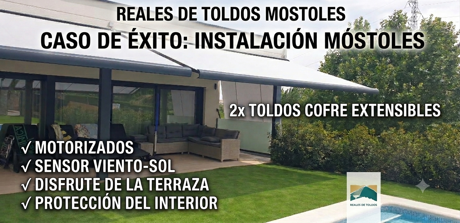 toldos de cofre motorizados